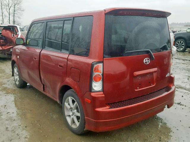 JTLKT334864126385 - 2006 TOYOTA SCION XB Марун фото 3