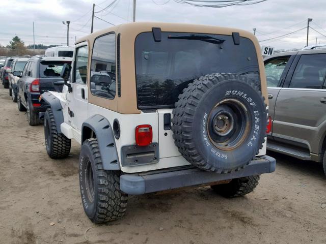 1J4FY49S4WP801992 - 1998 JEEP WRANGLER / WHITE photo 3