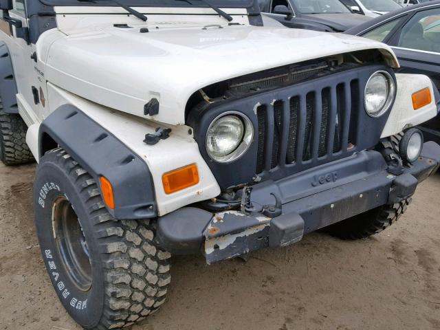 1J4FY49S4WP801992 - 1998 JEEP WRANGLER / WHITE photo 9