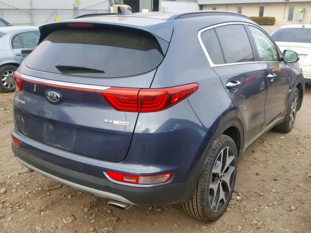 KNDPR3A65J7378977 - 2018 KIA SPORTAGE S BLUE photo 4