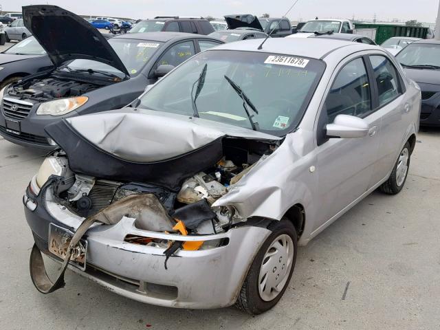 KL1TD56686B582749 - 2006 CHEVROLET AVEO BASE Күміс фото 9