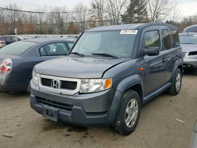 5J6YH2H37AL006328 - 2010 HONDA ELEMENT LX GRAY photo 2