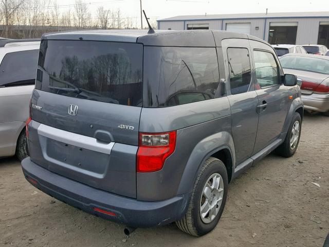 5J6YH2H37AL006328 - 2010 HONDA ELEMENT LX GRAY photo 4