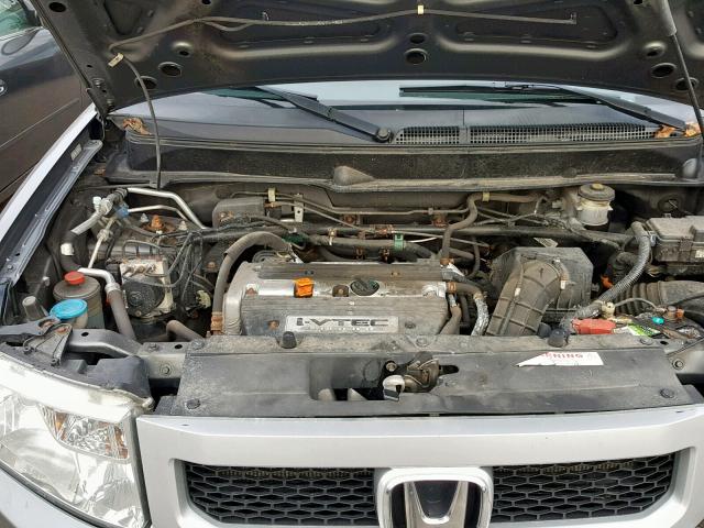 5J6YH2H37AL006328 - 2010 HONDA ELEMENT LX GRAY photo 7