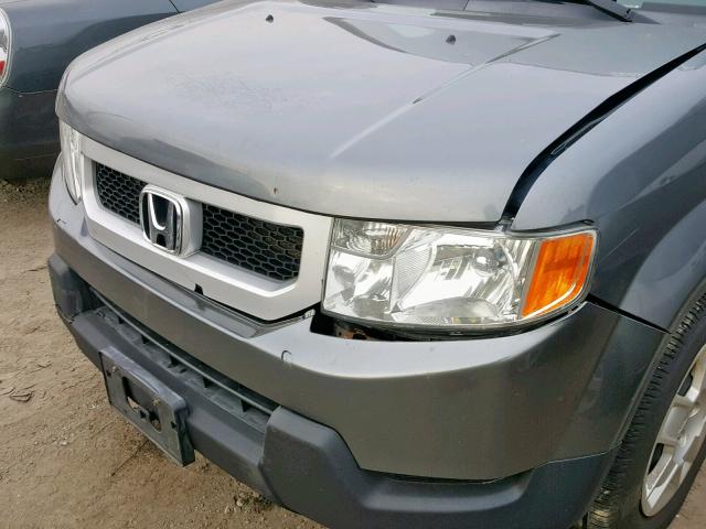 5J6YH2H37AL006328 - 2010 HONDA ELEMENT LX GRAY photo 9