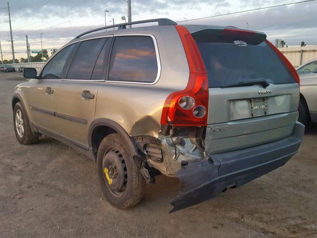 YV4CY592061241435 - 2006 VOLVO XC90 GREEN photo 3