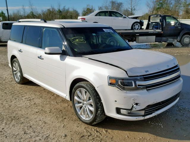 2FMGK5D80JBA22713 - 2018 FORD FLEX LIMIT WHITE photo 1