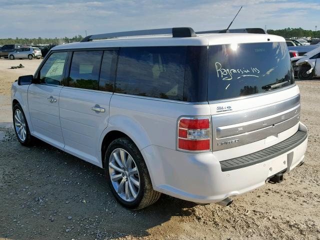 2FMGK5D80JBA22713 - 2018 FORD FLEX LIMIT WHITE photo 3