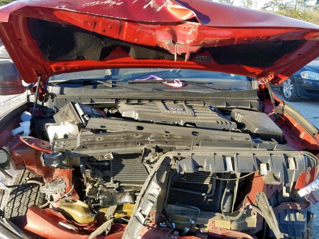 1N6AA1E51HN500983 - 2017 NISSAN TITAN SV MAROON photo 7