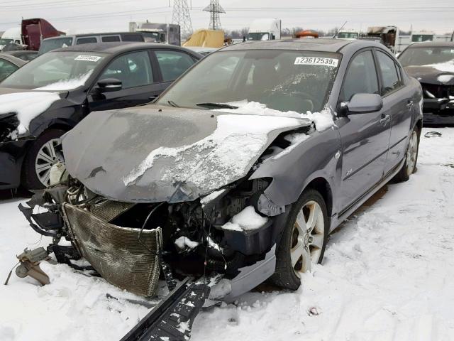 JM1BK123951253481 - 2005 MAZDA 3 S GRAY photo 2