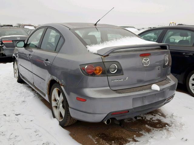 JM1BK123951253481 - 2005 MAZDA 3 S GRAY photo 3