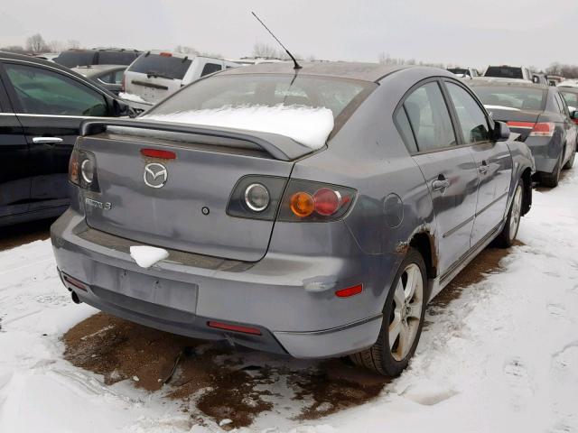 JM1BK123951253481 - 2005 MAZDA 3 S GRAY photo 4