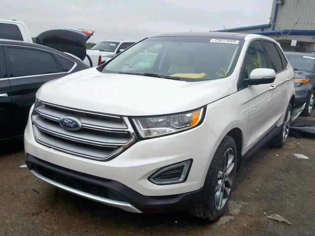 2FMPK3K90GBB70658 - 2016 FORD EDGE TITAN WHITE photo 2