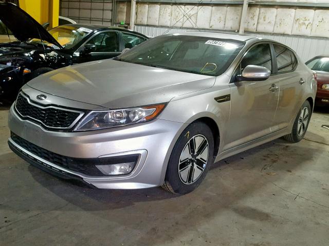 KNAGM4AD5C5013410 - 2012 KIA OPTIMA HYB GOLD photo 2