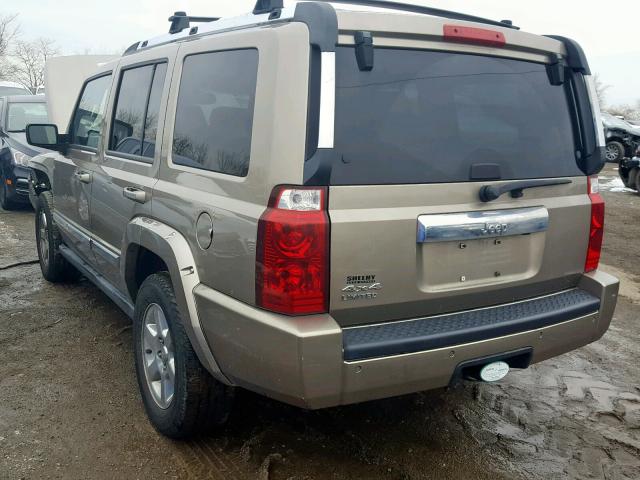 1J8HG58N86C302583 - 2006 JEEP COMMANDER GOLD photo 3