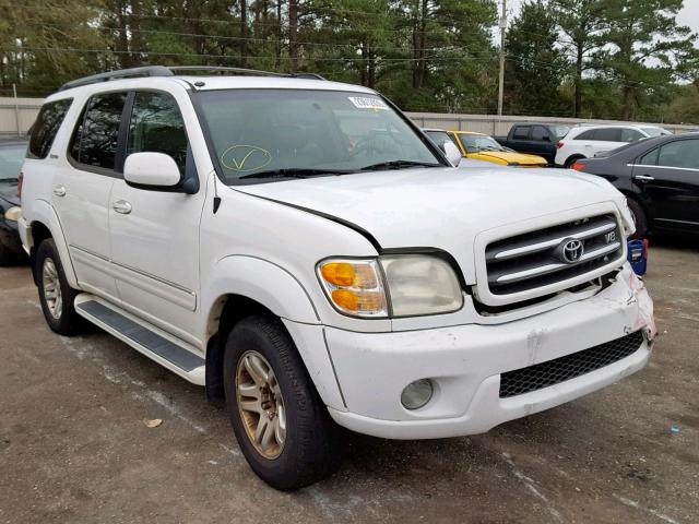 5TDZT38A64S235616 - 2004 TOYOTA SEQUOIA LI WHITE photo 1