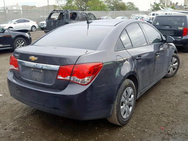 1G1PA5SG7E7254072 - 2014 CHEVROLET CRUZE LS GRAY photo 4