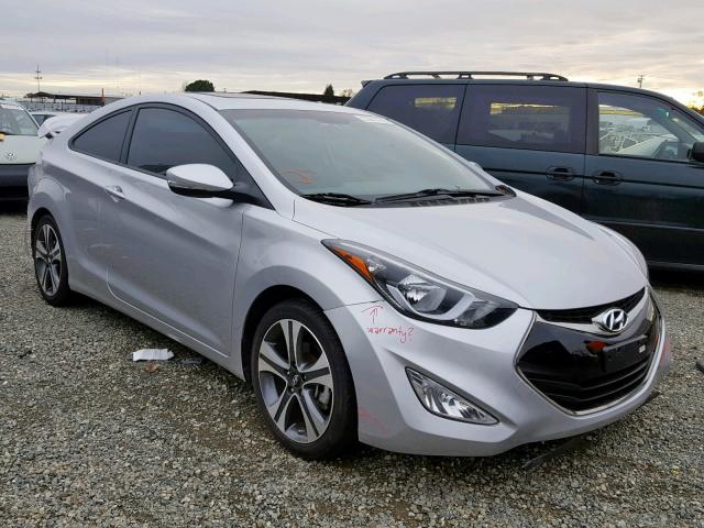 KMHDH6AH6EU027717 - 2014 HYUNDAI ELANTRA CO SILVER photo 1