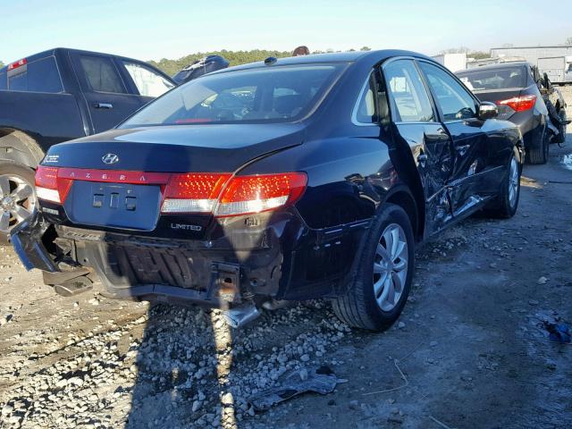 KMHFC46F97A243942 - 2007 HYUNDAI AZERA SE BLACK photo 4