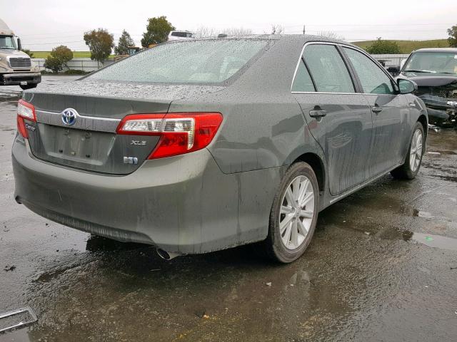 4T1BD1FK6DU081690 - 2013 TOYOTA CAMRY HYBR GRAY photo 4