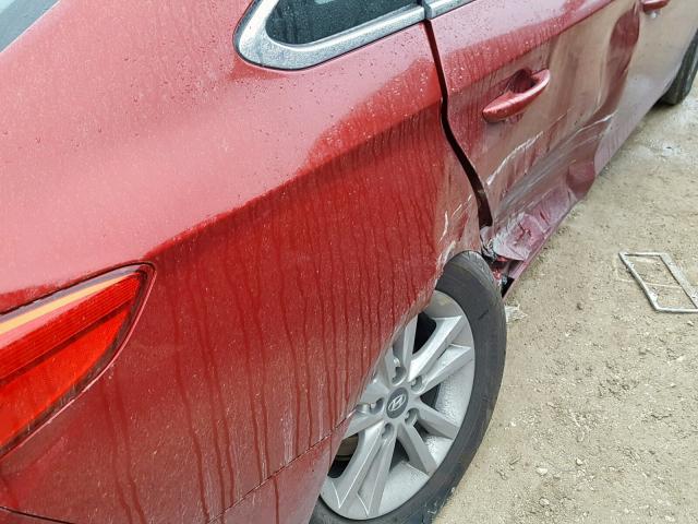 5NPE24AF3GH274039 - 2016 HYUNDAI SONATA SE 红色 照片 9