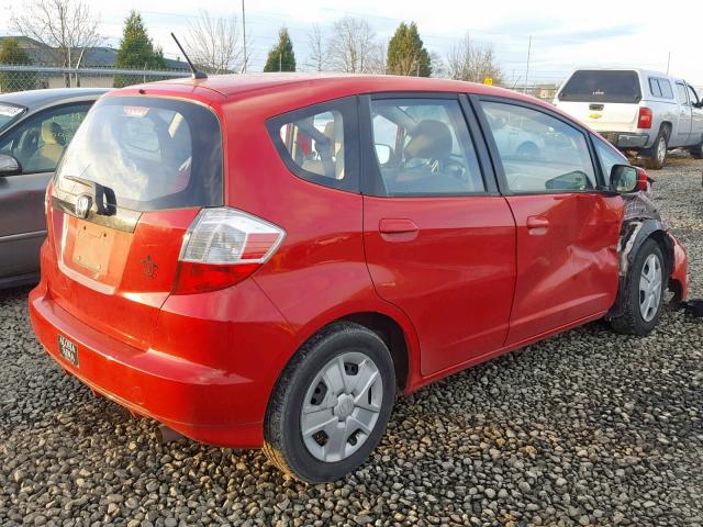 JHMGE8G36DC075383 - 2013 HONDA FIT RED photo 4