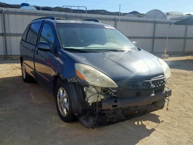 5TDZA22C36S470195 - 2006 TOYOTA SIENNA XLE BLUE photo 1