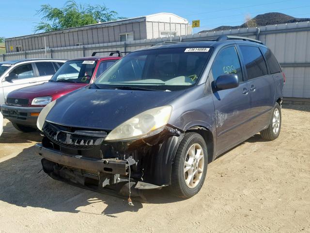 5TDZA22C36S470195 - 2006 TOYOTA SIENNA XLE BLUE photo 2