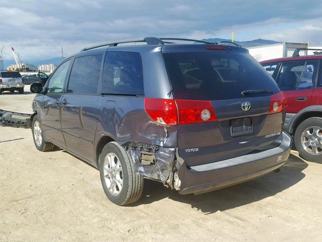 5TDZA22C36S470195 - 2006 TOYOTA SIENNA XLE BLUE photo 3