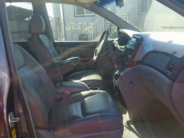 5TDZA22C36S470195 - 2006 TOYOTA SIENNA XLE BLUE photo 5