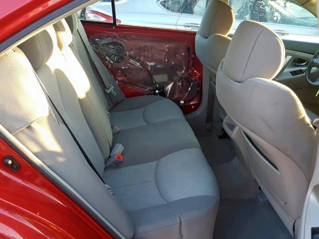 4T1BE46KX7U051773 - 2007 TOYOTA CAMRY NEW Қызыл фото 6