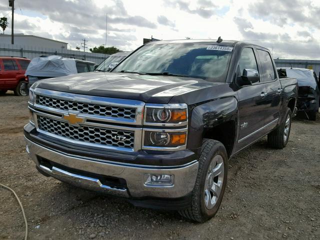 3GCUKSECXEG435816 - 2014 CHEVROLET SILVERADO CHARCOAL photo 2