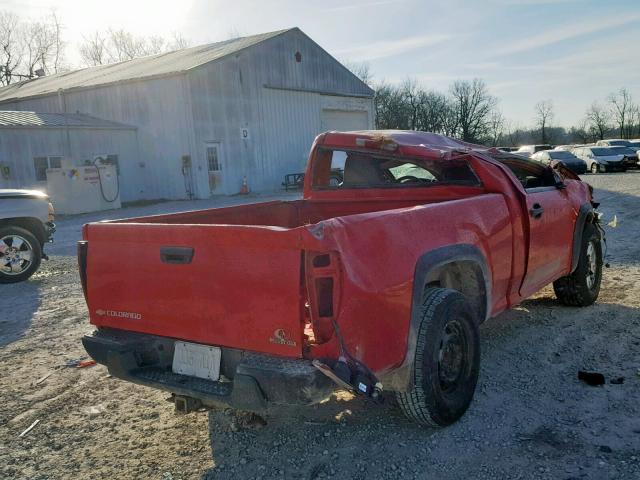 1GCCS148668307292 - 2006 CHEVROLET COLORADO RED photo 4