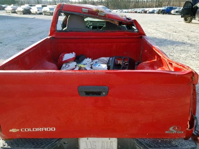 1GCCS148668307292 - 2006 CHEVROLET COLORADO RED photo 6