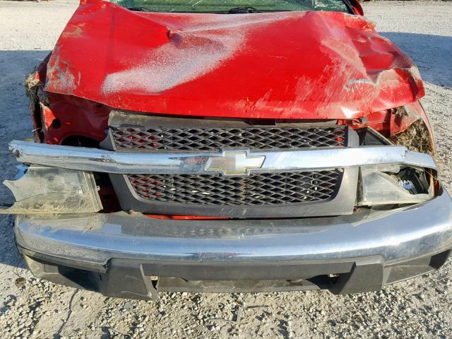 1GCCS148668307292 - 2006 CHEVROLET COLORADO RED photo 7