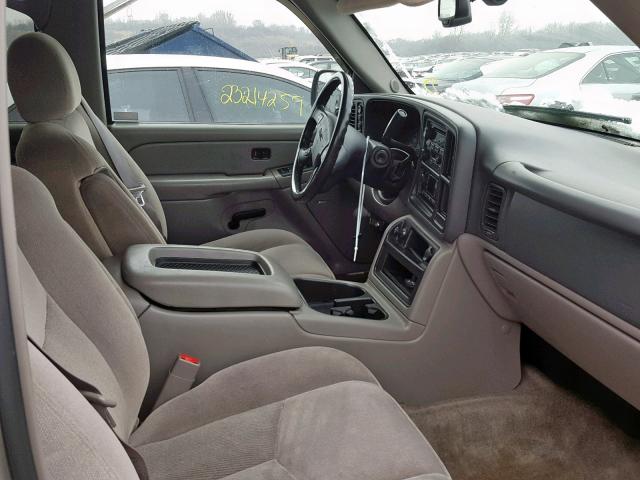 1GKEK13V95J122374 - 2005 GMC YUKON BEIGE photo 5