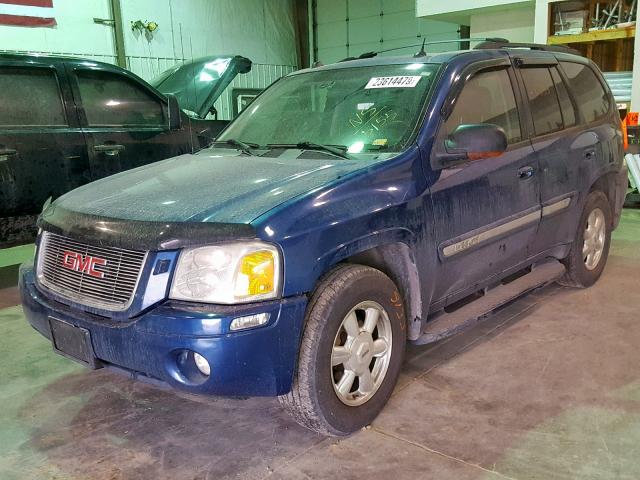 1GKDT13S952195155 - 2005 GMC ENVOY BLUE photo 2