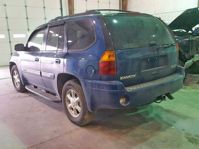 1GKDT13S952195155 - 2005 GMC ENVOY BLUE photo 3