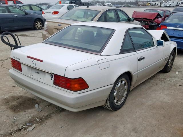 WDBFA63E6SF108784 - 1995 MERCEDES-BENZ SL 320 WHITE photo 4