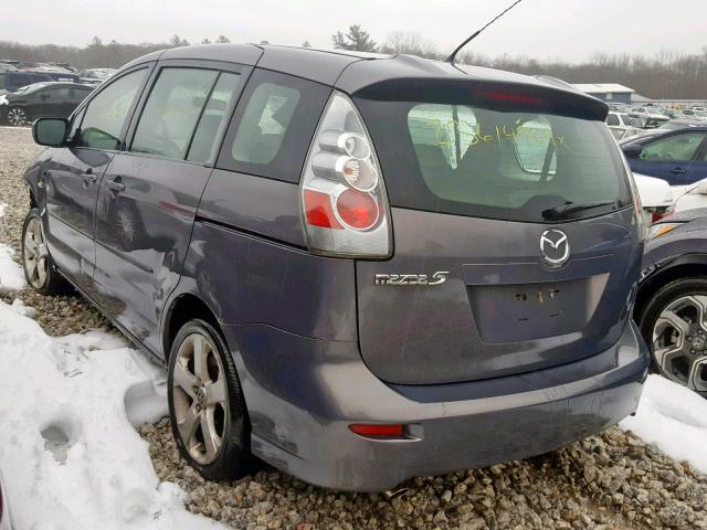 JM1CR29L270158460 - 2007 MAZDA 5 GRAY photo 3