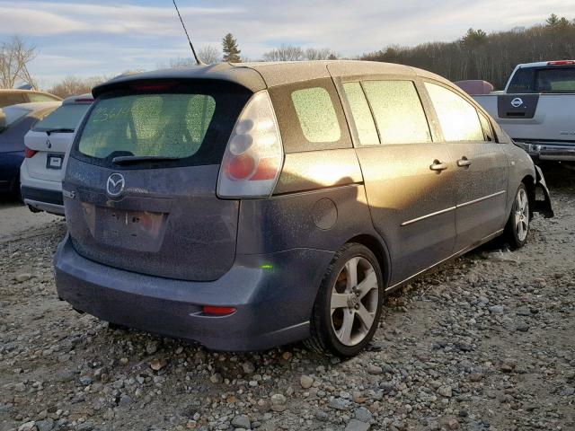 JM1CR29L270158460 - 2007 MAZDA 5 GRAY photo 4