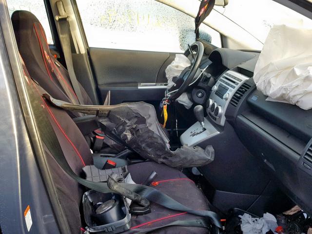 JM1CR29L270158460 - 2007 MAZDA 5 GRAY photo 5