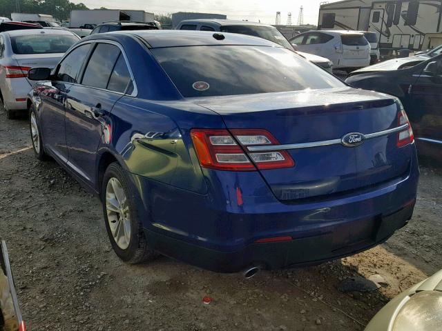 1FAHP2E87DG225043 - 2013 FORD TAURUS SEL BLUE photo 3