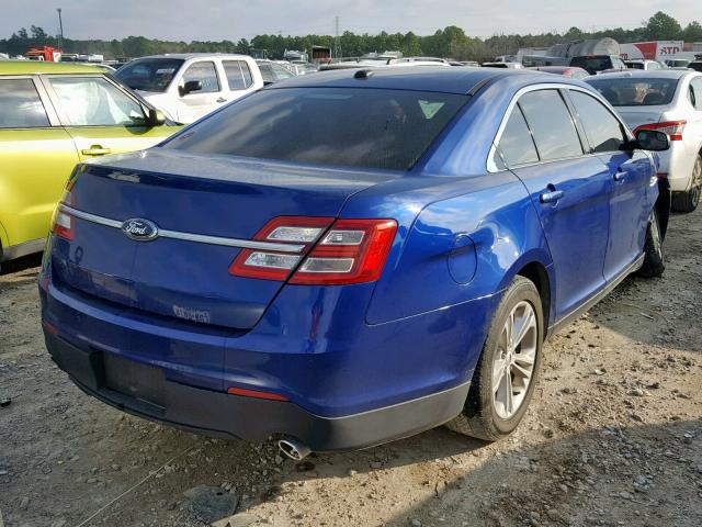 1FAHP2E87DG225043 - 2013 FORD TAURUS SEL BLUE photo 4