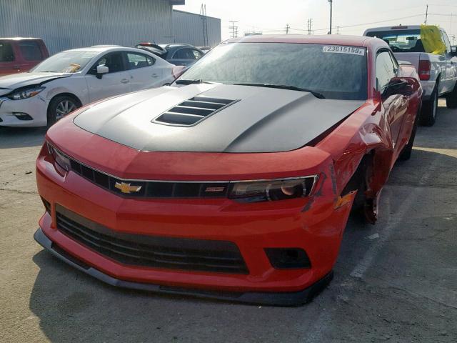 2G1FJ1EW3F9124460 - 2015 CHEVROLET CAMARO 2SS RED photo 2