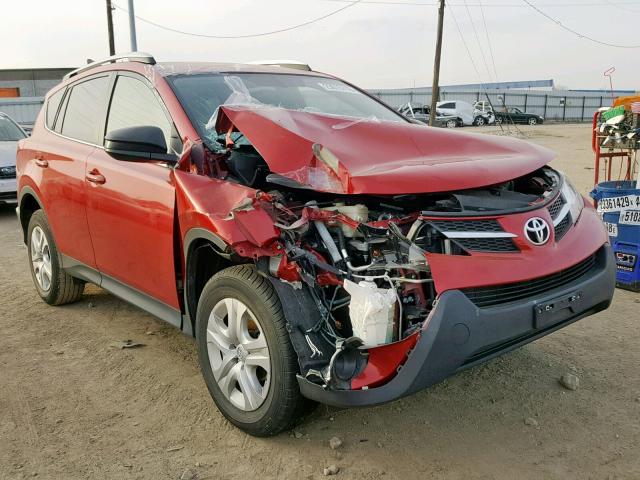 JTMZFREV9ED038941 - 2014 TOYOTA RAV4 LE RED photo 1