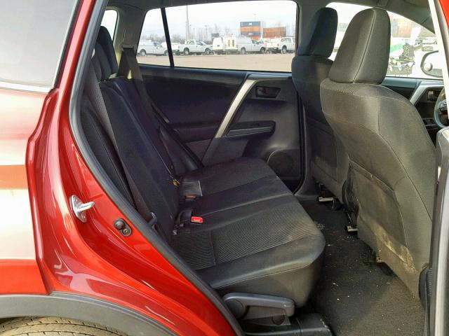 JTMZFREV9ED038941 - 2014 TOYOTA RAV4 LE RED photo 6