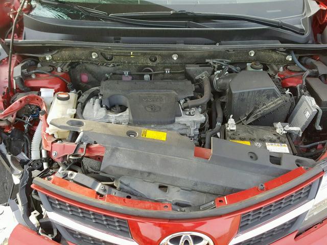 JTMZFREV9ED038941 - 2014 TOYOTA RAV4 LE RED photo 7