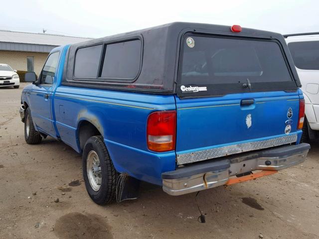 1FTCR10A3PPB04355 - 1993 FORD RANGER BLUE photo 3