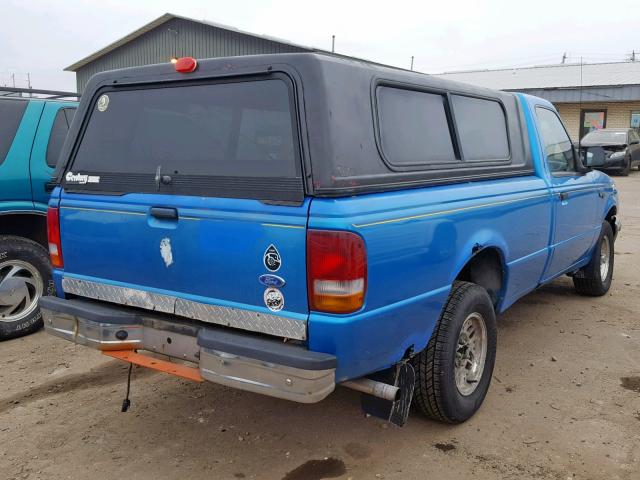 1FTCR10A3PPB04355 - 1993 FORD RANGER BLUE photo 4